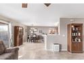 Dining area with a wooden cabinet and tile floors at 3630 N French Pl, Casa Grande, AZ 85122