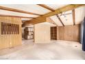 Living room with wood paneling and open concept at 245 S 56Th St # 75, Mesa, AZ 85206