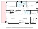 Floor plan showing the layout of the home, including bedrooms, bathrooms, and living areas at 5200 S Lakeshore Dr # 204, Tempe, AZ 85283