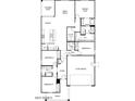 Floor plan showcasing the layout of a four-bedroom, two-bathroom home with a two-car garage at 17666 W Pierson St, Goodyear, AZ 85395