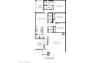 First-floor plan showcasing the layout of bedrooms, bathrooms, kitchen, and living areas at 38085 W Excussare Way, Maricopa, AZ 85138