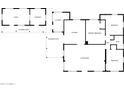 Floor plan of the house showing the layout of bedrooms, bathrooms, kitchen, living areas, and storage at 461 N Madison St, Wickenburg, AZ 85390