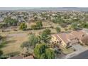 A high angle view of the property and surrounding neighborhood park at 912 N 164Th Dr, Goodyear, AZ 85338