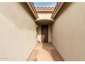 Covered entryway leading to a charming front door at 9982 W Villa Chula --, Peoria, AZ 85383