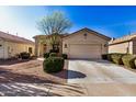 One-story house featuring a two-car garage and neat landscaping at 20020 N 91St Ln, Peoria, AZ 85382