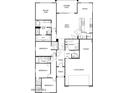 One-story home floor plan with 4 bedrooms and 2 car garage at 17642 W Pierson St, Goodyear, AZ 85395