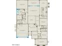 One-story floor plan with an open concept and spacious bedrooms at 24691 N 169Th Ave, Surprise, AZ 85387