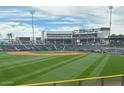 View of a baseball stadium with fans in the stands at 17867 W Encinas Ln, Goodyear, AZ 85338