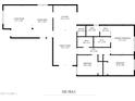 1389 sq ft floor plan, 3 bed, 2 bath at 5203 E Saguaro Cir, Phoenix, AZ 85044