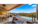 Stunning pool and patio with mountain views at 5640 E Miramonte Dr, Cave Creek, AZ 85331