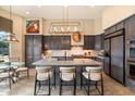 Spacious kitchen with large island and modern cabinetry at 7979 E Evening Glow Dr, Scottsdale, AZ 85266
