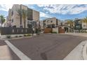 Community entrance of Aire townhomes with gated access at 6850 E Mcdowell Rd # 26, Scottsdale, AZ 85257