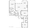 Two-bedroom, two-bathroom home floor plan with spacious living room and kitchen at 8157 W Gibson Ln, Phoenix, AZ 85043