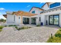 Covered patio with pergola and brick flooring at 11438 N 70Th St, Scottsdale, AZ 85254