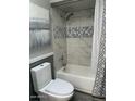 Updated bathroom with a bathtub, shower, and modern fixtures at 6480 N 82Nd St # 2203, Scottsdale, AZ 85250