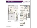 Two-story home floor plan with 2-bay garage and optional bedroom 4 at 2624 E Dutchmans Trl, Apache Junction, AZ 85119