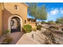 Gated entry to a beautiful desert home at 10432 E Winter Sun Dr, Scottsdale, AZ 85262