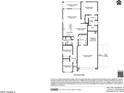 One-story floor plan with 2 bedrooms and 2 car garage at 18377 W Desert Hollow Dr, Wittmann, AZ 85361