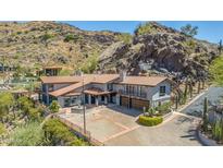 Luxury home with large driveway and mountain views at 5339 E Desert Vista Rd, Paradise Valley, AZ 85253