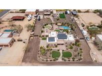 Aerial view of home with pool and landscaping at 602 W Ridgecrest Rd, Phoenix, AZ 85086