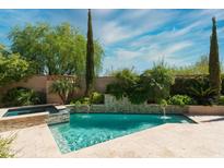 Inviting pool and spa with lush landscaping at 3965 E Sierra Vista Dr, Paradise Valley, AZ 85253