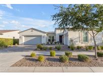 Two-story home with gray exterior and landscaping at 10455 E Thornton Ave, Mesa, AZ 85212