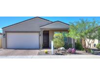 A charming one-story home with a two-car garage and landscaped yard at 15820 S 177Th Dr, Goodyear, AZ 85338