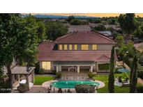 Two-story home with backyard pool and mountain views at 6574 S Crestview Dr, Gilbert, AZ 85298