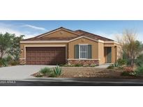 One-story home with brown garage door at 24355 W Jessica Ln, Buckeye, AZ 85326