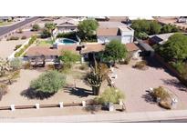 Single story home with pool and large backyard at 2610 E Nisbet Rd, Phoenix, AZ 85032