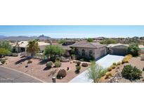 Single-story home with mountain views and desert landscaping at 15615 E Telegraph Dr, Fountain Hills, AZ 85268