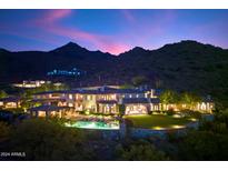 Luxury estate home on hillside with pool and views at 10719 E Rimrock Dr, Scottsdale, AZ 85255