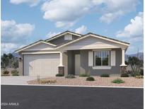 Single-story home with a two-car garage and desert landscaping at 7617 W Smoketree Dr, Peoria, AZ 85383