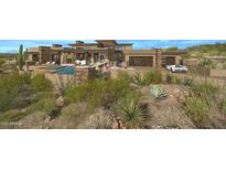 Modern desert contemporary home with a large pool and expansive views at 39494 N 105Th St # 74, Scottsdale, AZ 85262