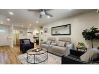 Bright living room with comfy seating and a modern coffee table at 1823 E Kirkland Ln # B, Tempe, AZ 85281