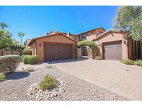 Tuscan style home with double garage and gated entry at 17808 N 57Th Pl, Scottsdale, AZ 85254