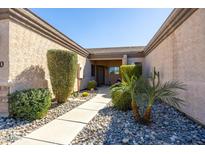 Front entry walkway with desert landscaping at 846 N Pueblo Dr # 110, Casa Grande, AZ 85122