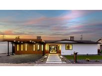 Modern home exterior boasts a clean design and welcoming entryway at 3102 N 81St Pl, Scottsdale, AZ 85251