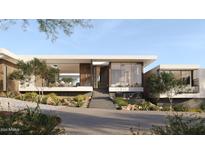 Modern home exterior with clean lines and desert landscaping at 6623 N Hillside Dr, Paradise Valley, AZ 85253