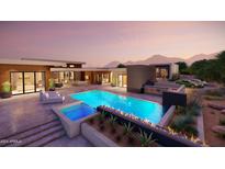 Luxury pool and spa with fire pit at 0 E Red Bird Rd, Scottsdale, AZ 85262