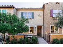 Townhouse exterior with private entrance and courtyard at 2660 S Equestrian Dr # 107, Gilbert, AZ 85295