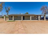 Ranch style home with covered porch and walkway at 11841 N Lavern Ln, Maricopa, AZ 85139