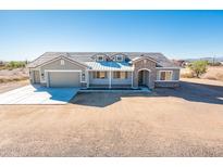 New single-story home with attached two-car garage at 15435 W Bajada Dr, Surprise, AZ 85387