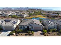 Luxury home with solar panels and mountain views at 16375 S 180Th Dr, Goodyear, AZ 85338