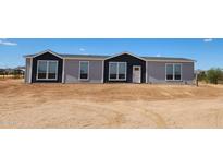 Single-story home with gray and dark gray exterior at 310 N Brower Rd, Maricopa, AZ 85139