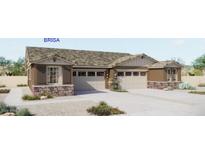 Modern craftsman style home with three car garage at 5640 N 205Th Ln, Buckeye, AZ 85396