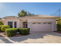 Single story home with a two car garage and well manicured landscaping at 11544 W Javelina Ct, Surprise, AZ 85378