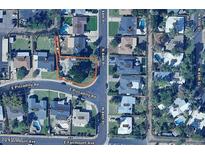 Aerial view showing property location and surrounding area at 4002 N 44Th Pl, Phoenix, AZ 85018