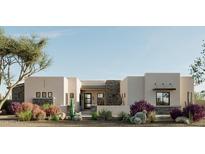 Modern stucco home with stone accents and desert landscaping at 28602 N Summit Springs Rd, Rio Verde, AZ 85263