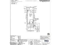 Plot plan showing home dimensions and location on lot at 18096 W Hiddenview Dr, Goodyear, AZ 85338